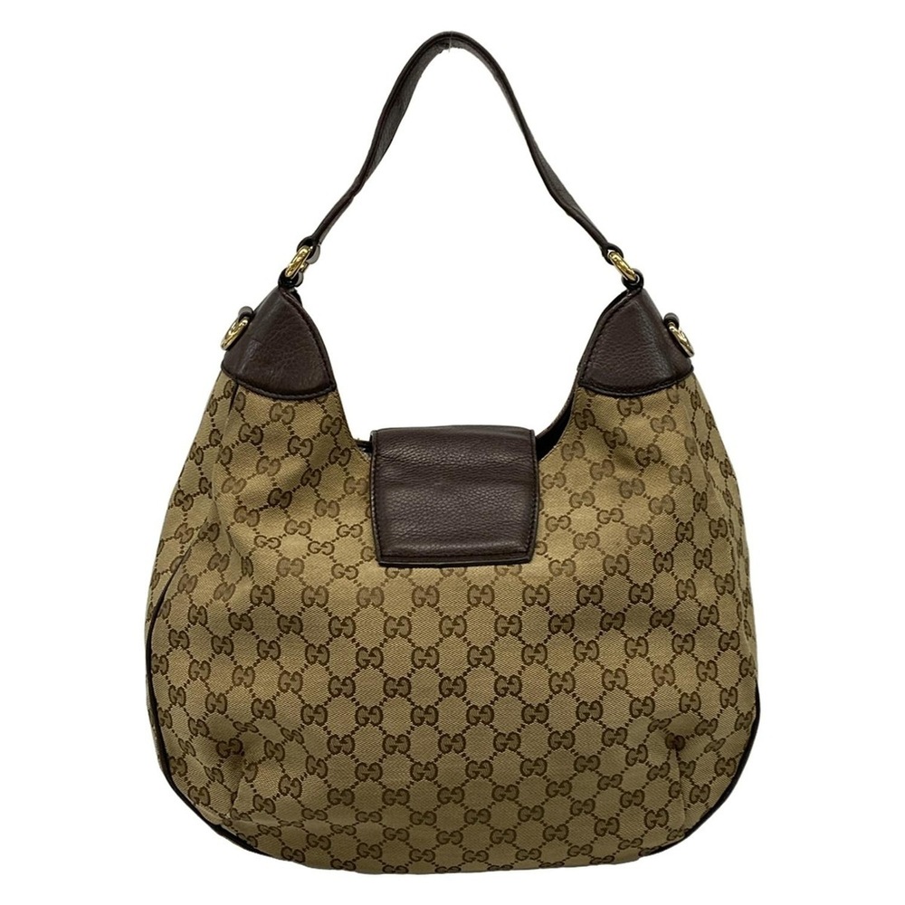 GUCCI GG Sherry shoulder bag beige dark brown multi leather - Picture 3 of 7